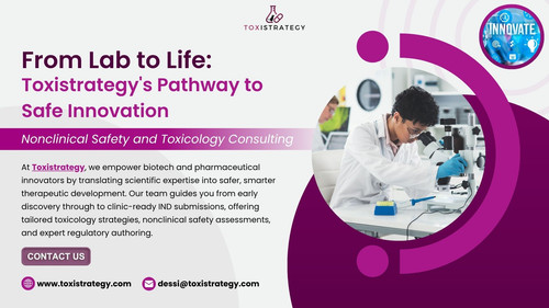 At Toxistrategy, we empower biotech and pharmaceutical innovators by translating scientific expertise into safer, smarter therapeutic development. Our team guides you from early discovery through to clinic-ready IND submissions, offering tailored toxicology strategies, nonclinical safety assessments, and expert regulatory authoring.

https://www.toxistrategy.com/