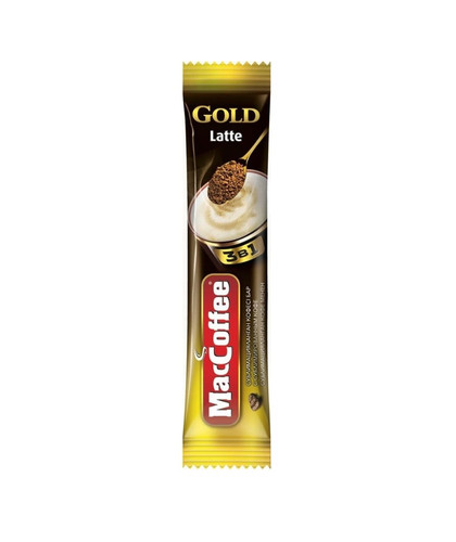 8887290130158 Кофе Maccoffee Gold Latte 3В1 16 Г СтикПак..jpg