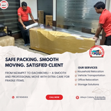 We moved a client from a 4th floor flat in Nizampet