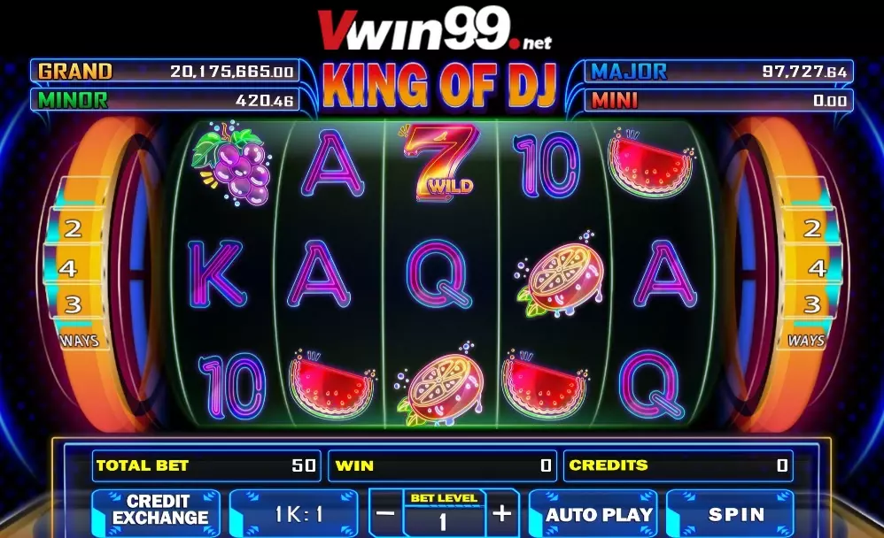 King Of DJ - Trò chơi BBIN hấp dẫn với tính năng Jackpot tại Slot Games Vwin