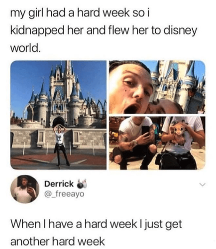 kidnapped her and flew her disney world derrick freeayo have hard week just get another hard week.png