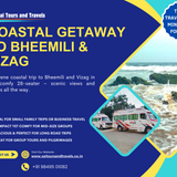 A beach trip to bheemili and vizag was completed with our 28 seater.