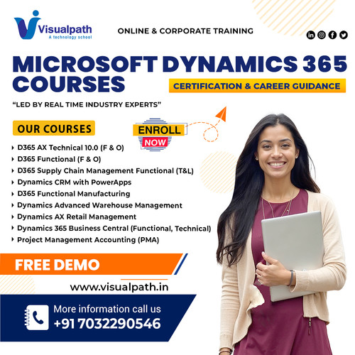 Join #Visualpath for expert-led Online & Corporate Training with Certification & Career Guidance.
📚 Courses Offered:
 ✔ D365 AX Technical 10.0 (F&O)
 ✔ D365 Functional (F&O)
 ✔ D365 Supply Chain Management Functional (T&L)
 ✔ Dynamics CRM with PowerApps
 ✔ D365 Functional Manufacturing
 ✔ Dynamics Advanced Warehouse Management
 ✔ Dynamics AX Retail Management
 ✔ Dynamics 365 Business Central (Functional, Technical)
 ✔ Project Management Accounting (PMA)
🎯 Learn from real-time industry experts and gain practical, job-ready skills.
🔥 Free Demo Available – Enroll Now!
📞 Call/WhatsApp: https://wa.me/c/917032290546
 🌐 Visit: https://www.visualpath.in/online-microsoft-dynamics-ax-technical-training.html
 📝 Visit our Blog: https://visualpathblogs.com/category/d365-ax-technical/