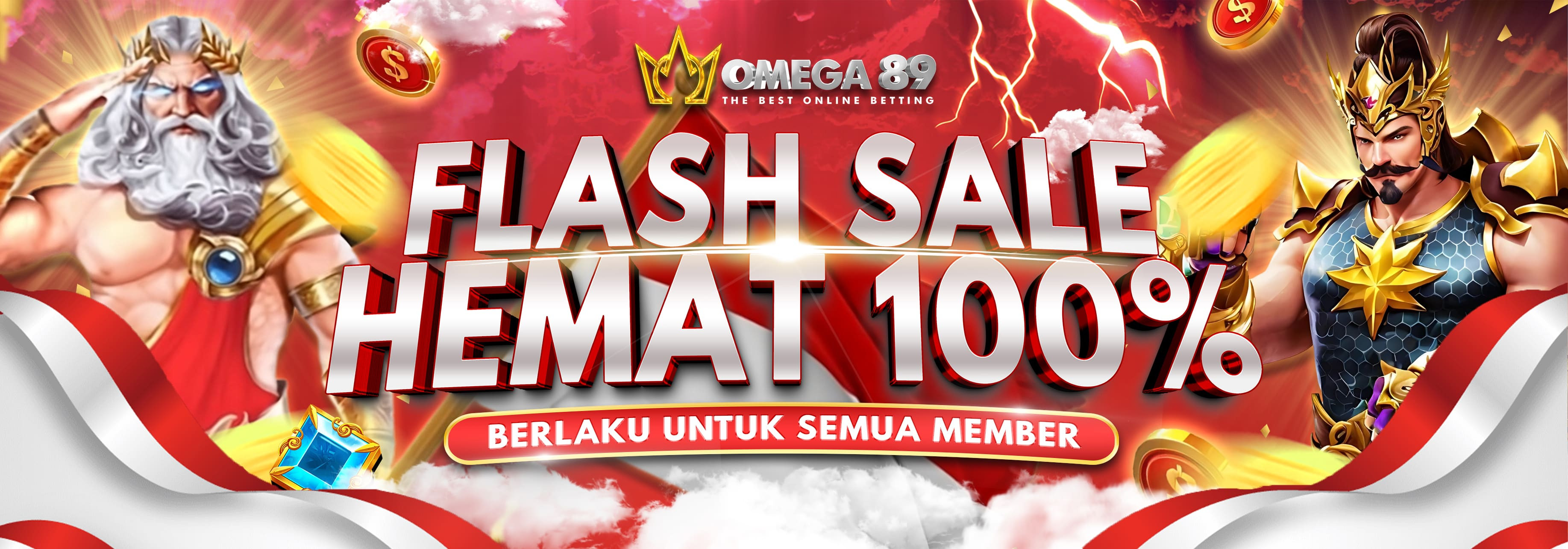 FLASH SALE 100% SPECIAL KEMERDEKAAN 
