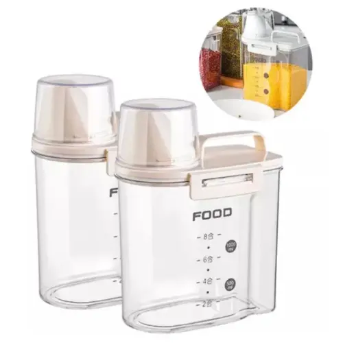 Recipiente De Armazenamento De Alimentos Hermético Com Copo De medição E Alça Pote De Cereais 25.webp