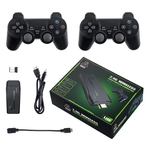 Videogame Stick 10mil 2 Controla Console Sem Fio Portatil Retro Jogos Antigos Originais 70.webp