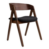 Set 2 sillas de comedor Victoria asiento color Negro (4)