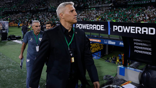 Hernán Crespo analisa pressão do São Paulo no confronto com Atlético Nacional