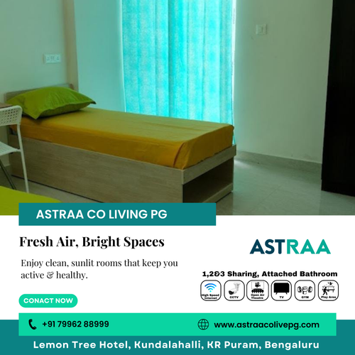 Fresh & Bright PG Rooms