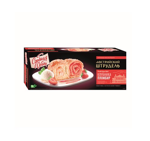 4607934470327 РУЛЕТ СДОБНАЯ ОСОБА АВСТРИЙСКИЙ ШТРУДЕЛЬ КЛУБНИКАПЛОМБИР 400 Г.png