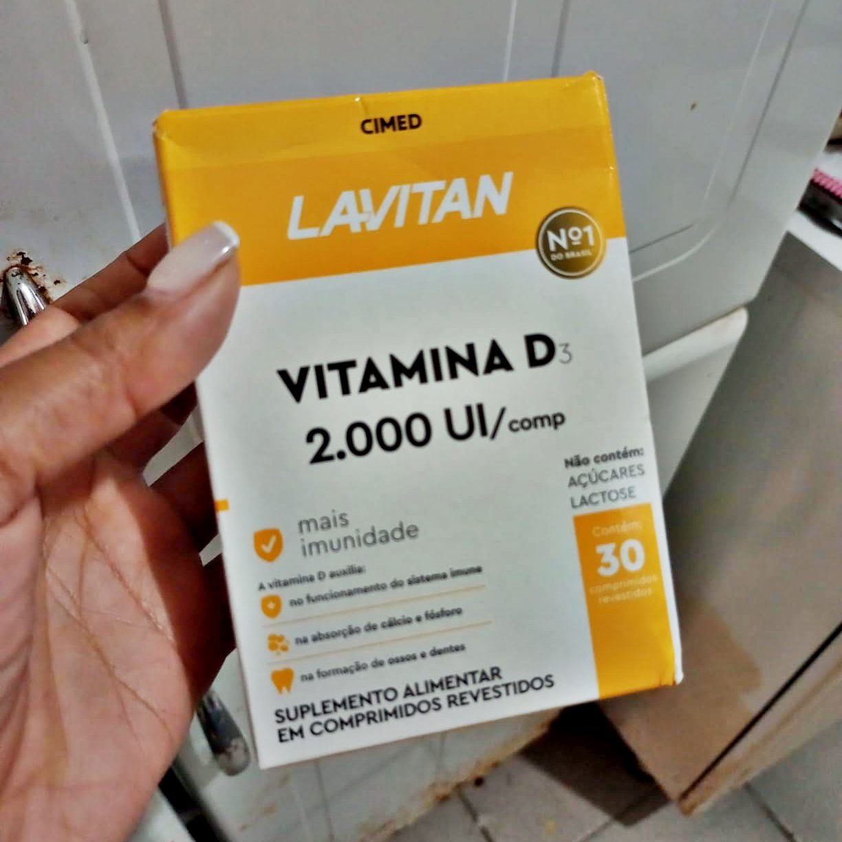 LAVITAN VITAMINA D 2.000UI COMP REV X 30, Laranja, Pequeno