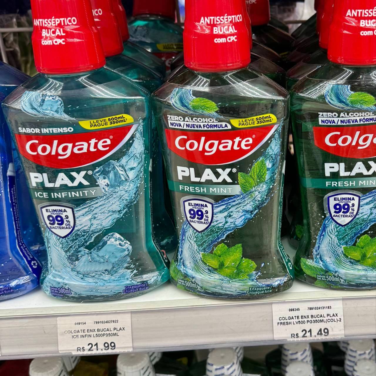 Colgate Enxaguante Bucal Plax Ice 500Ml Promo Leve 500Ml Pague 350Ml Colgate Enxaguante Bucal Plax Ice 500Ml Promo Leve 500Ml Pague 350Ml