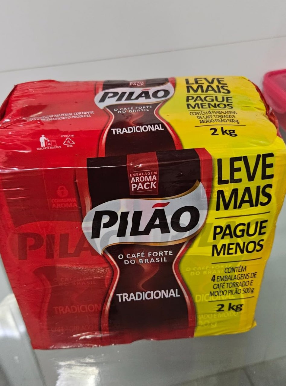 PACK – Café Torrado e Moído a Vácuo Tradicional Pilão 500g – 4 unidades de 500g