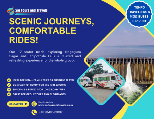 Our 17 seater helped a group explore nagarjuna sagar