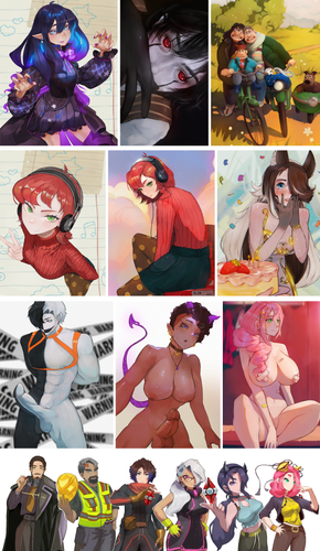 commissions I made over the months. :D