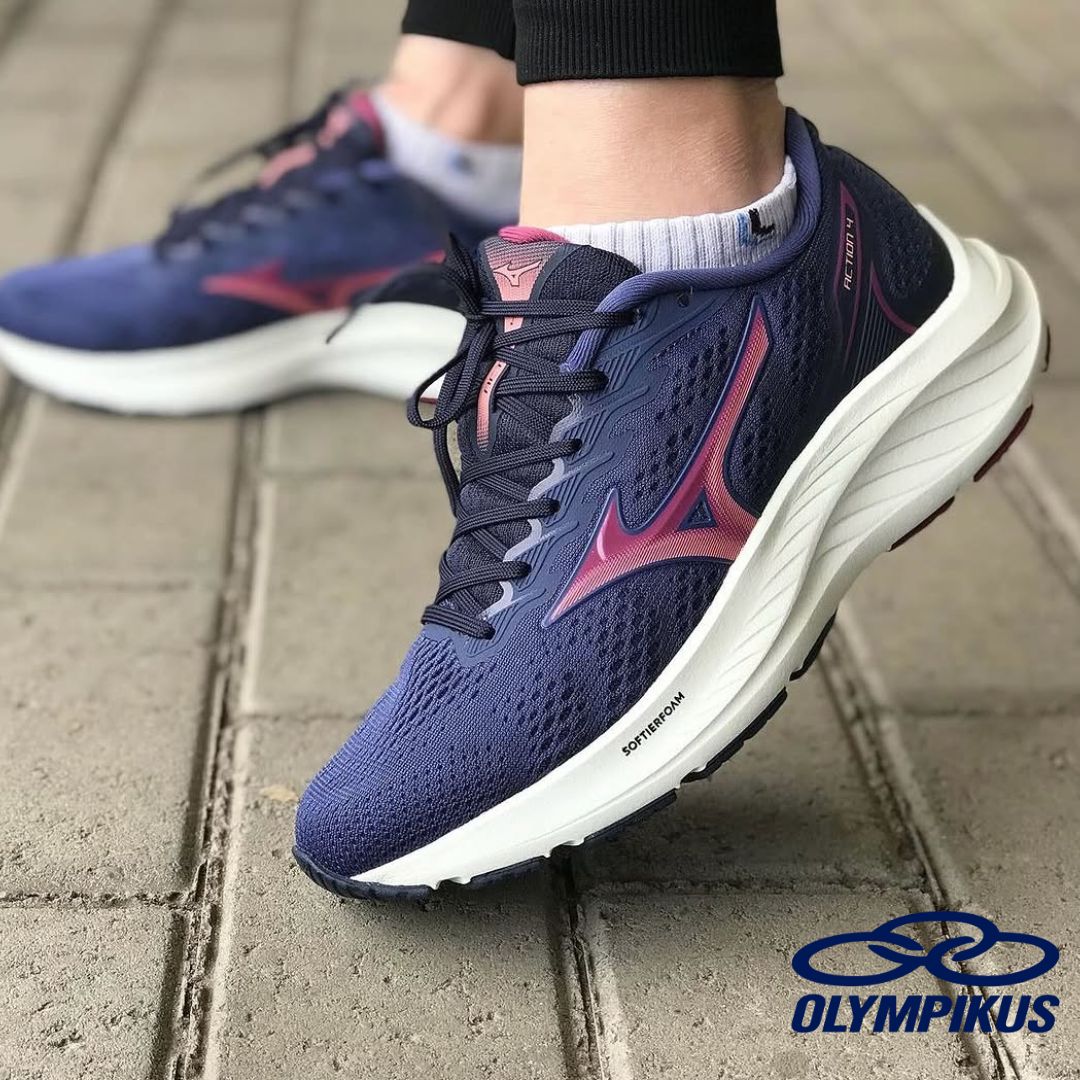 Tênis Esportivo Feminino Mizuno Action 4 Cabedal Em Tecido