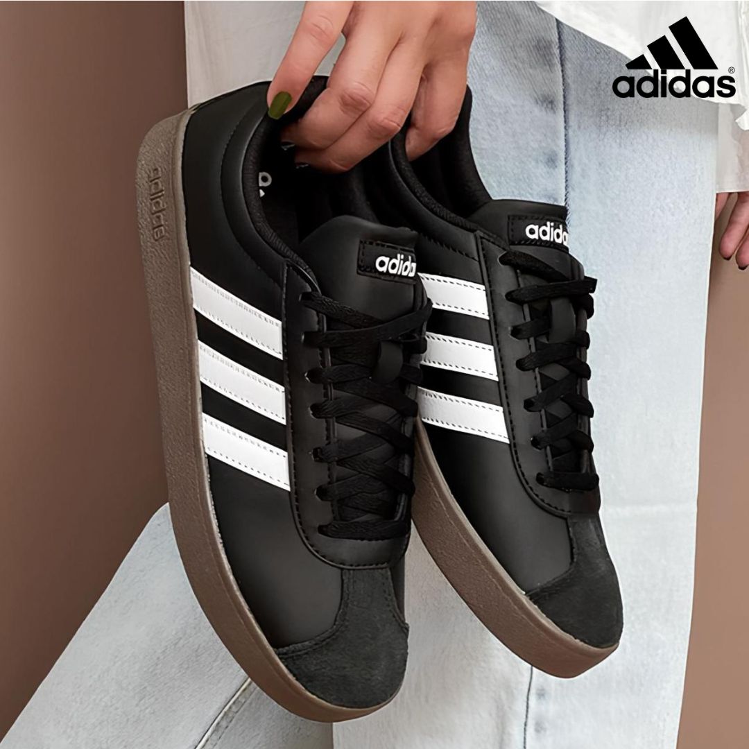 Tênis Adidas VL Court Base Feminino – Preto