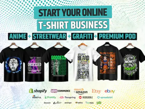 Start a T Shirt Business Course (Redbubble, Merch.webp