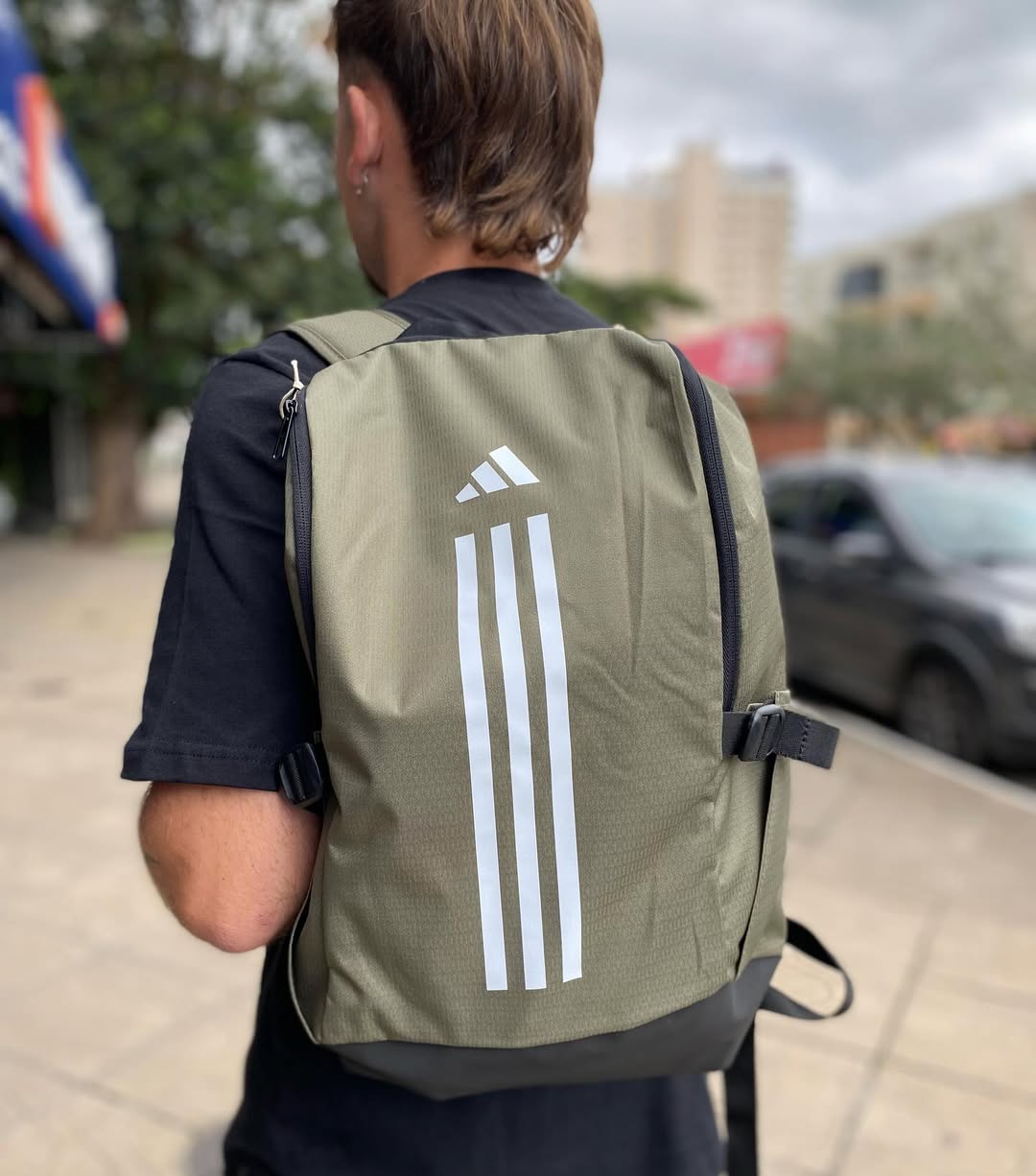 Mochila Adidas Training 23L – Verde+Branco