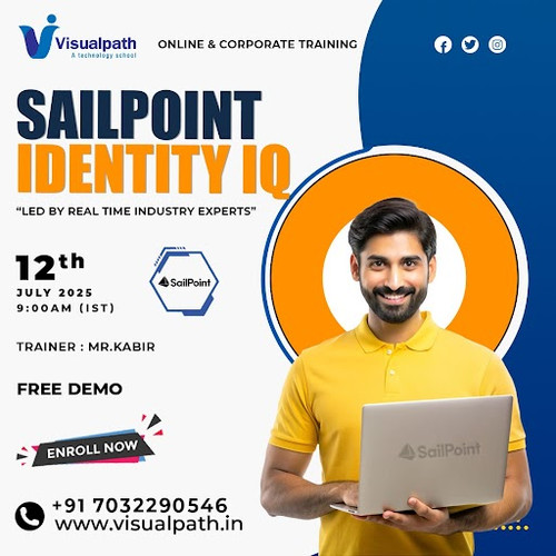 Join Visualpath’s FREE demo session to explore real-time scenarios and enterprise IAM skills in SailPoint IdentityIQ, guided by industry expert Mr. Kabir.
📅 Demo Date: 12th July 2025 (Saturday)
🕘 Time: 9:00 AM IST
🎯 Trainer: Mr. Kabir (SailPoint Expert)
💡  Demo Type: Live Online – Real-Time Project Overview
🔍 Perfect for working professionals and learners who want to upskill in Identity and Access Management (IAM) and implement SailPoint IdentityIQ in enterprise environments.
📞 For more info: +91 7032290546
🟢 WhatsApp: Click to Chat  
🌐Visit: https://www.visualpath.in/sailpoint-online-training.html
📝 Read Blogs: https://visualpathblogs.com/category/sailpoint-identity-iq/
🎯 Enroll Now & Save Your Spot for the Free Demo!
 Visualpath – A Technology School Trusted by Professionals