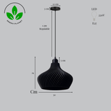 LAMPARA DE TECHO DAILA NEGRO(2)