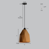 LAMPARA DE TECHO DANT BEIGE(1)