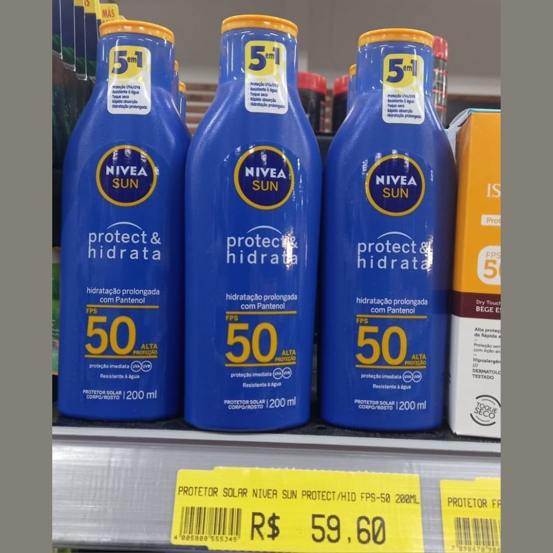 NIVEA SUN Protetor Solar Protect & Hidrata FPS 50 200ml