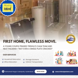 A young couple just moved into their first home in Miyapur