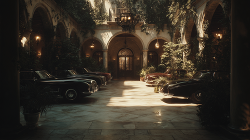 eman3139 a private European courtyard with vintage luxury cars a395c2be 00b2 4134 9b49 082fbb5c412b.png