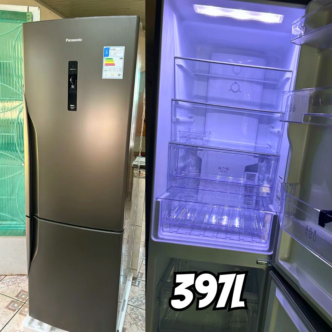 Geladeira/Refrigerador Panasonic Frost Free – Inverse Titânio 397L NR-BB41PV1TB