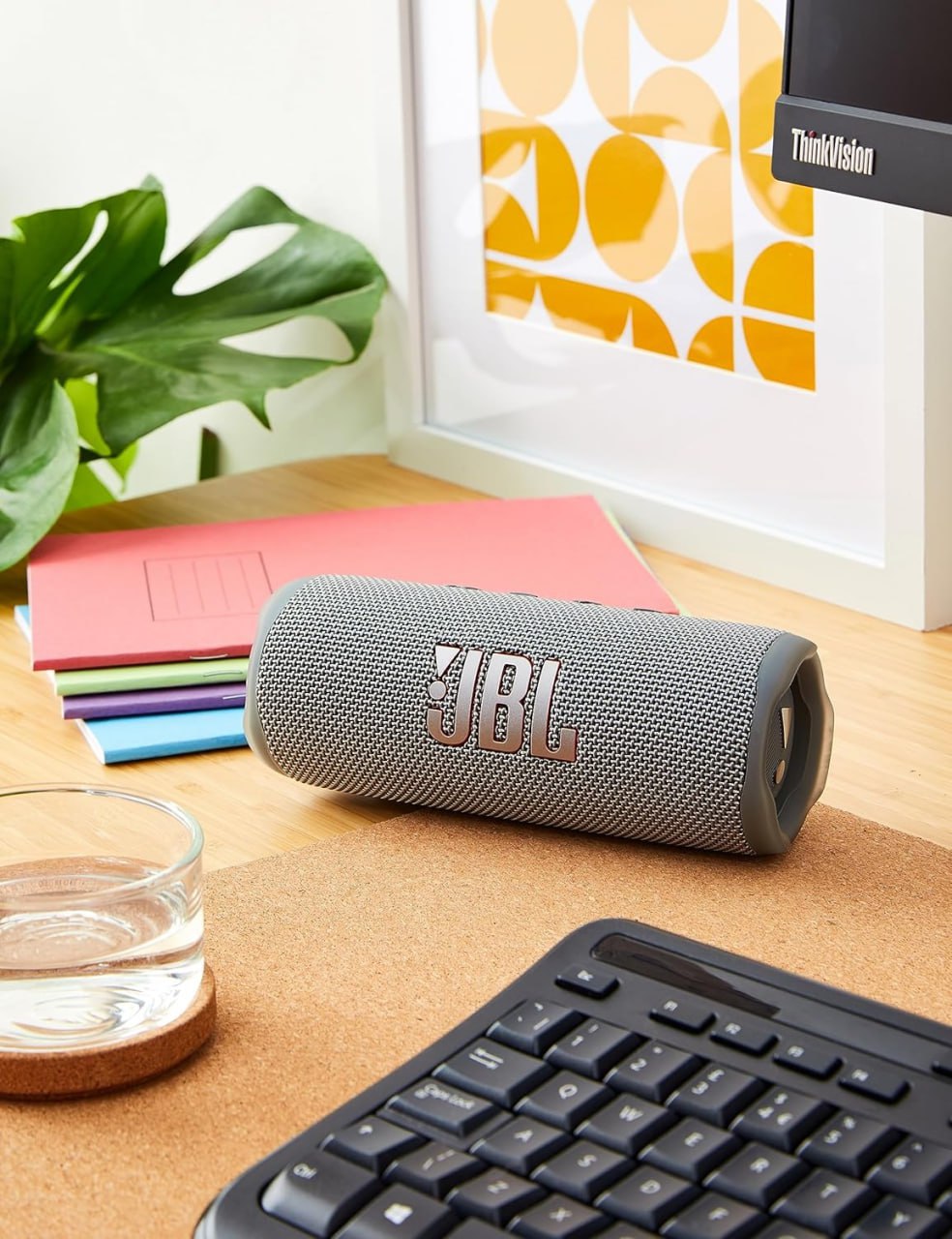 Caixa de Som Portátil JBL Flip 6, Bluetooth, À prova D’Água, USB-C, Cinza – 28913559