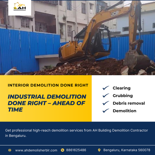 Interior demolitions require precision and care.