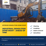 Interior demolitions require precision and care.