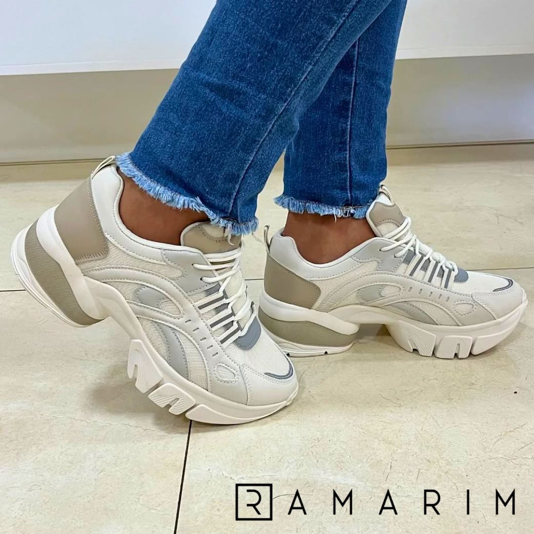 Tênis Casual Feminino 2480231 Cabedal Em Sintético Ramarim