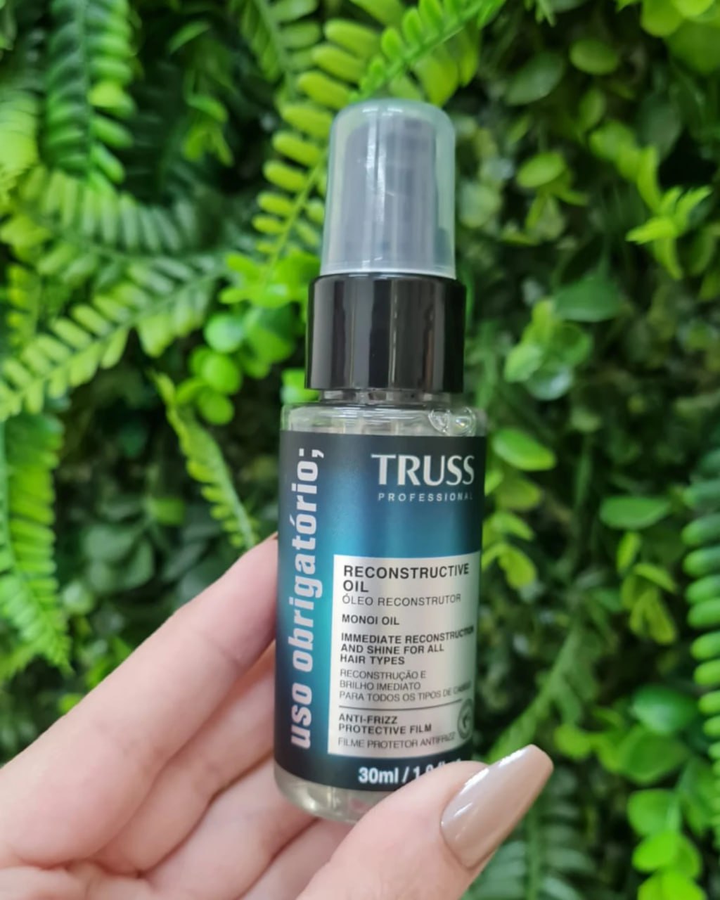Truss Óleo Reconstrutor Uso Obrigatório | Tratamento Capilar para Brilho, Reconstrução e Proteção | 30ml