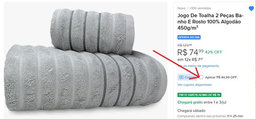 Jogo De Toalha 2 Peças Banho E Rosto 100% Algodão 450.jpg