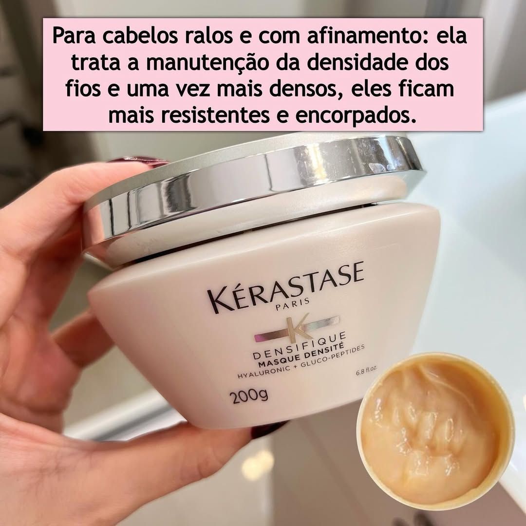 Kérastase Máscara Densifique Masque Densité, Sem densidade e volume, Densidade, volume, Ácido Hialurônico Kérastase Máscara Densifique Masque Densité, Sem densidade e volume, Densidade, volume, Ácido Hialurônico