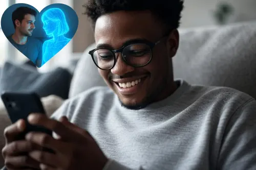 40% of adults say they would date an AI, according to a survey of 90,000 users.webp