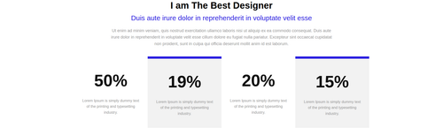 about experience section with title description and single item.png