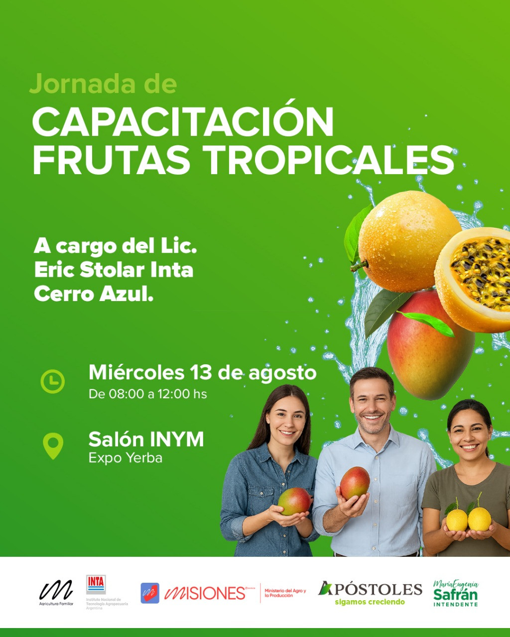 Importante Jornada de Capacitación sobre Frutales Tropicales en Apóstoles