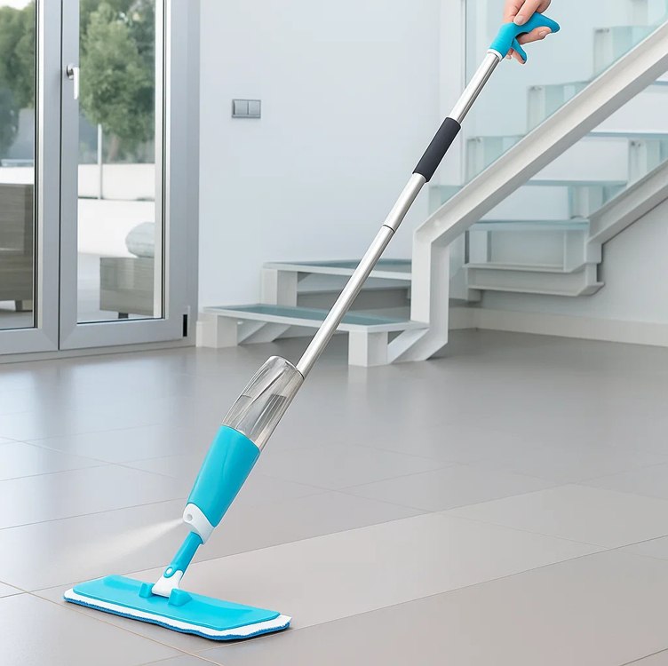 Mop Spray Giratório Limpeza Flash Mágico Rodo Esfregão Flat