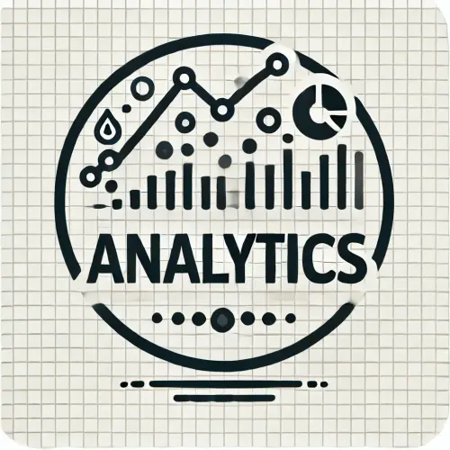 DALL·E 2024 11 18 00.37.56 A modern and clean icon representing 'Analytics', featuring a line graph .webp