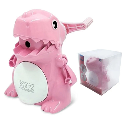 Apontador de Mesa Manual Dinossauro Rosa KZ229RS Kaz 1.jpg