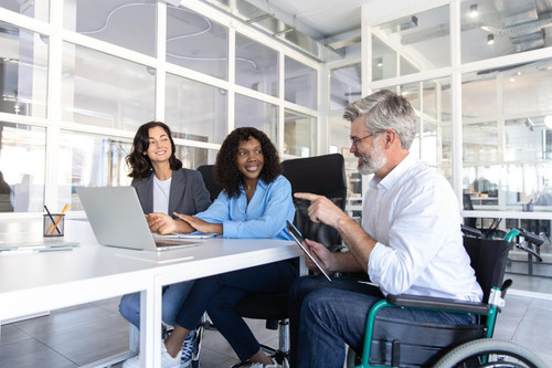 determined businesswoman with coworkers using technology 259150 80979.jpg