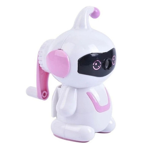 Apontador Manual De Mesa Cyber Robozinho Rosa KZ248 Kaz 1.jpg
