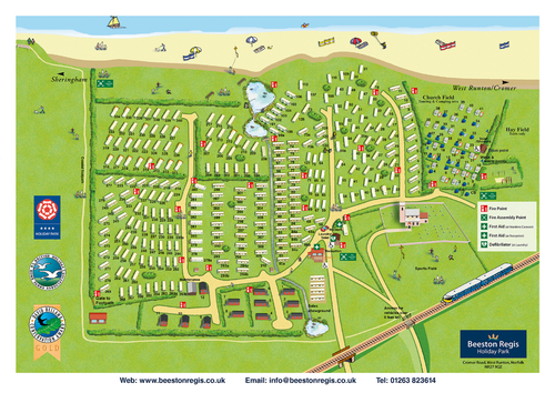 Beeston Regis Holiday Park Map.png