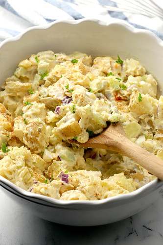 southern potato salad in decorative bowl.jpg