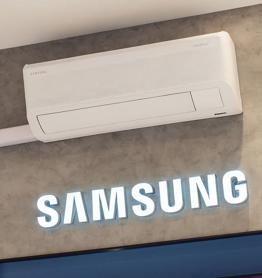 Ar-condicionado Split Inverter 9000 Btus Samsung Windfree Ai Wi-fi High Wall Só Frio Ar09dyfaawknaz/ar09dyfaawkxaz 220v