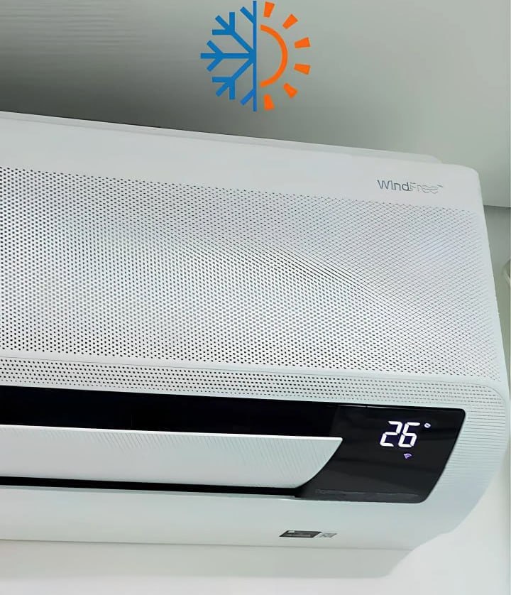 Ar-condicionado Split Samsung Inverter Windfree Connect Ai 18.000 Btus Quente E Frio Sem Vento Ar18dxfaawknaz