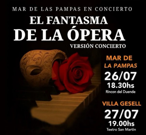 El Fantasma de la Ópera, llega a la costa atlántica